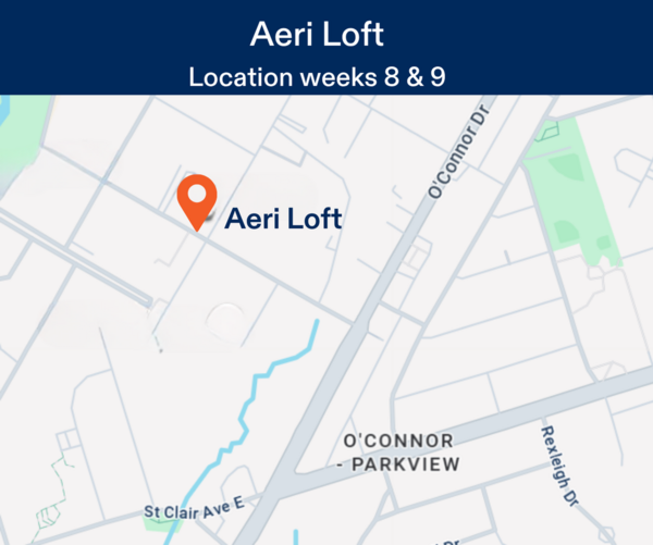 East York Summer Camp Location Map - Aeri Loft