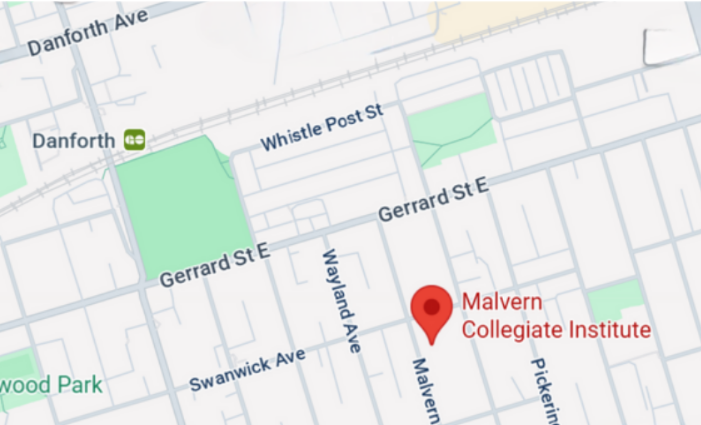 Malvern Collegiate Pool Location Map